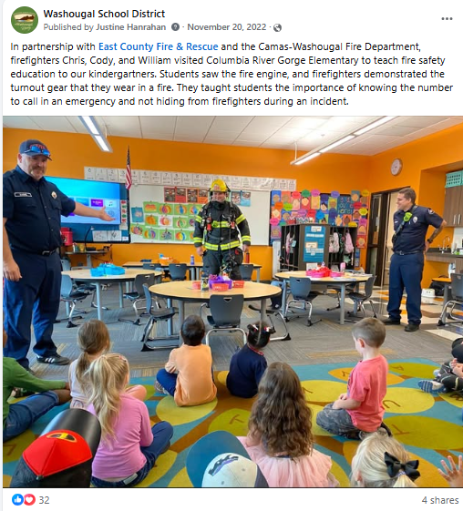 screenshot of Facebook post